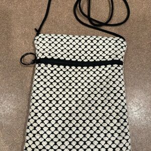 Stylish Black and White Crossbody Bag